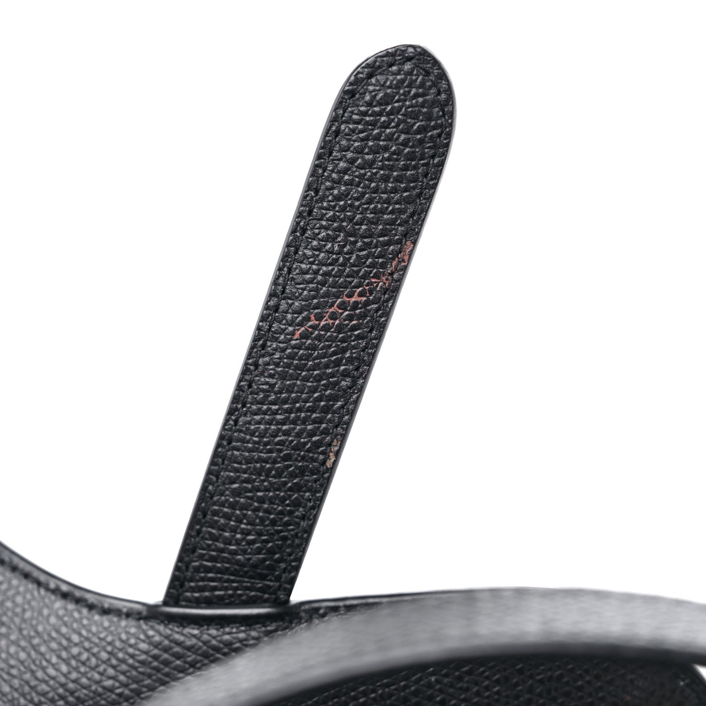 Grained Calfskin Mini Saddle Bag Black