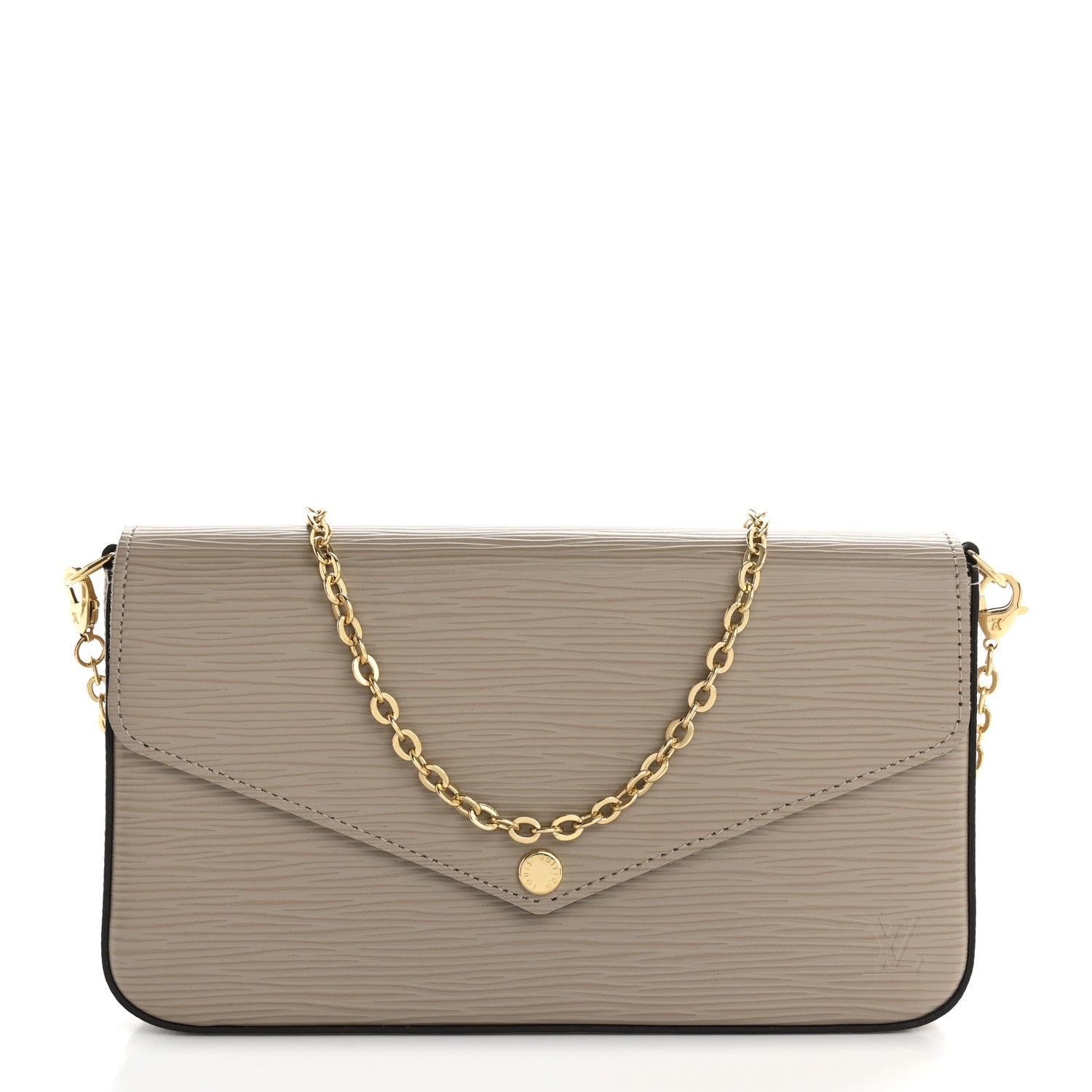 Louis Vuitton Epi Felicie Pochette Chain Wallet Galet 1 of 12