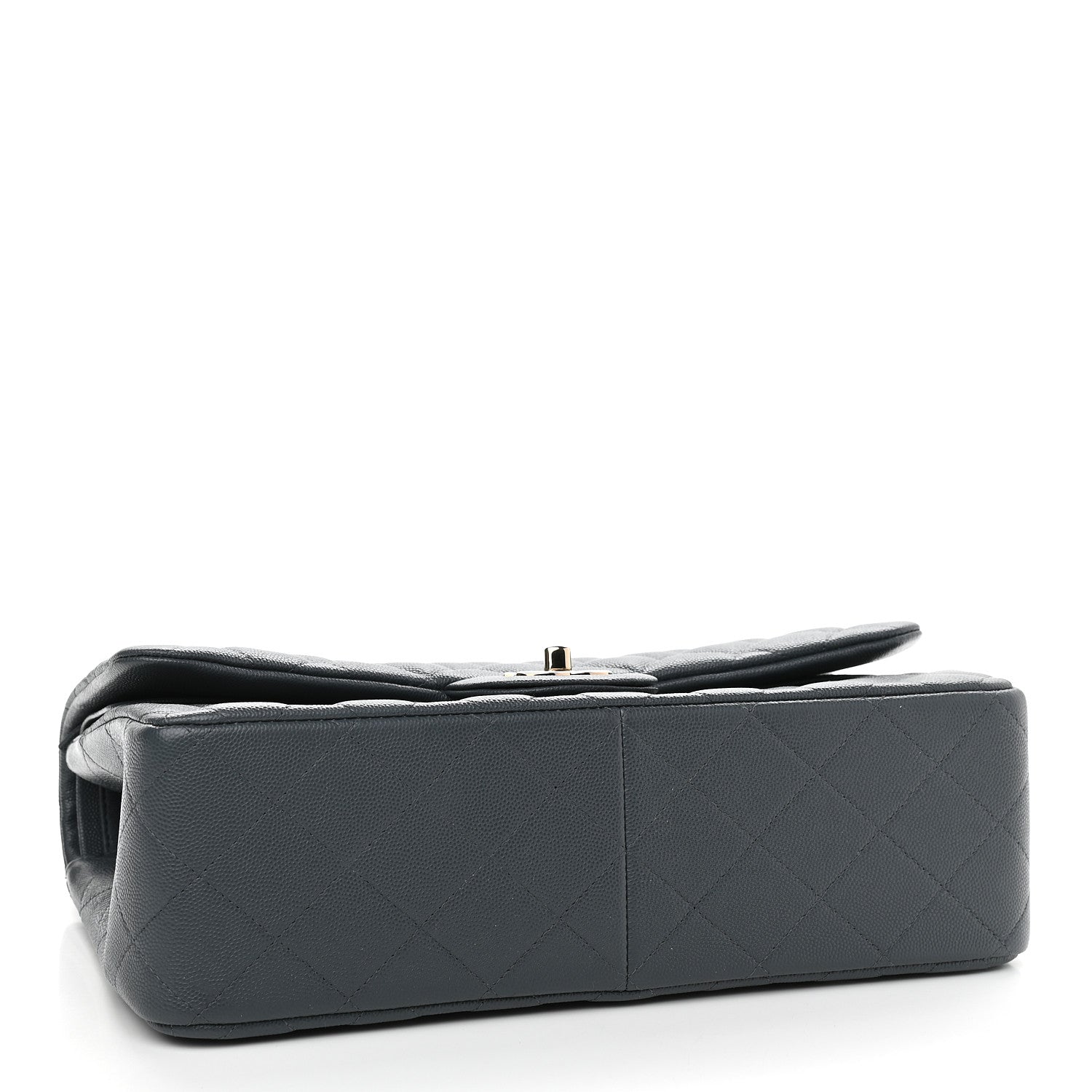 Chanel Caviar Quilted Jumbo Double Flap Dark Blue 4 of 9