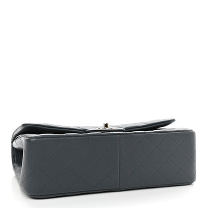 Chanel Caviar Quilted Jumbo Double Flap Dark Blue 4 of 9