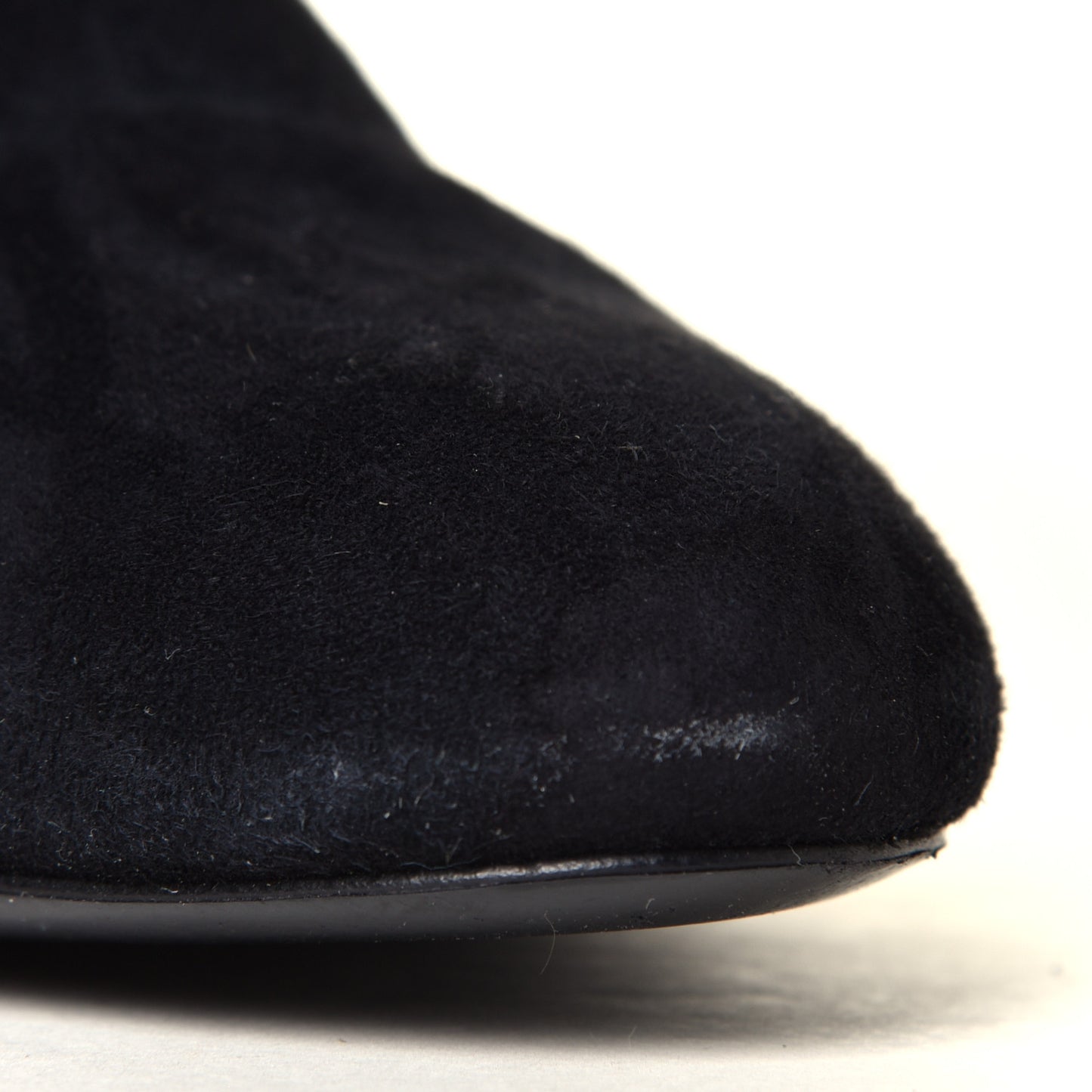 Suede Monogram Uniformes Cap Toe Chelsea 80mm Ankle Boots 35 Black