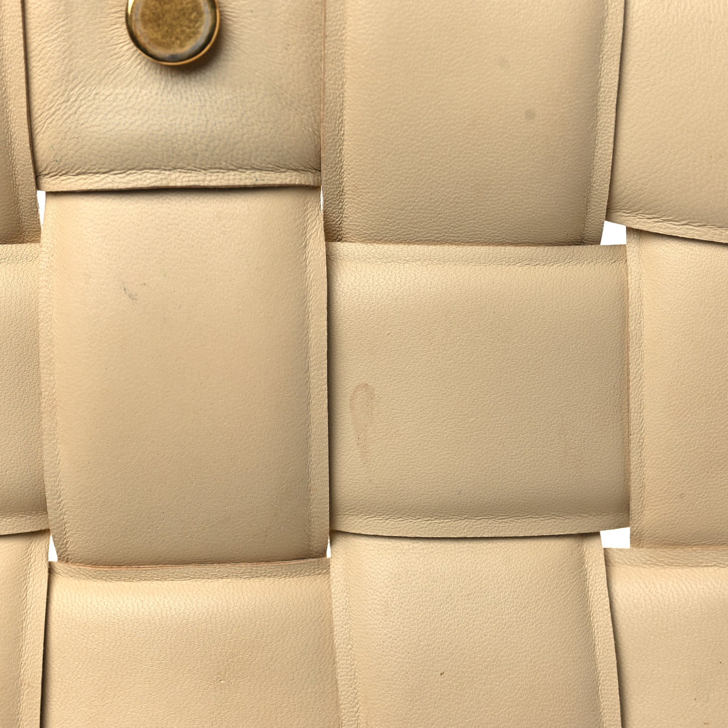 Lambskin Maxi Intreccio Padded Chain Cassette Crossbody Bag Porridge