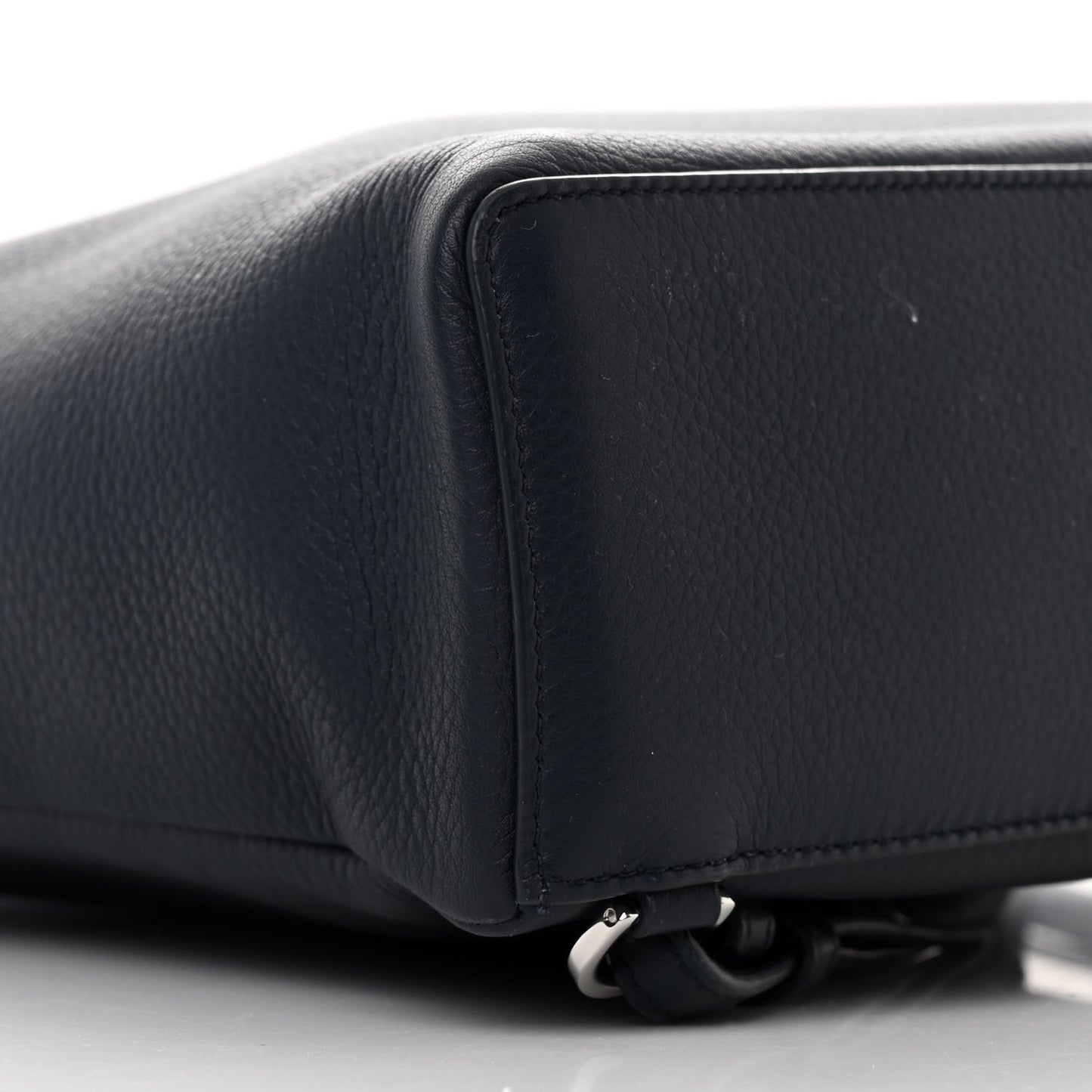 Grained Calfskin L23.5 Extra Pocket Backpack Navy Blue