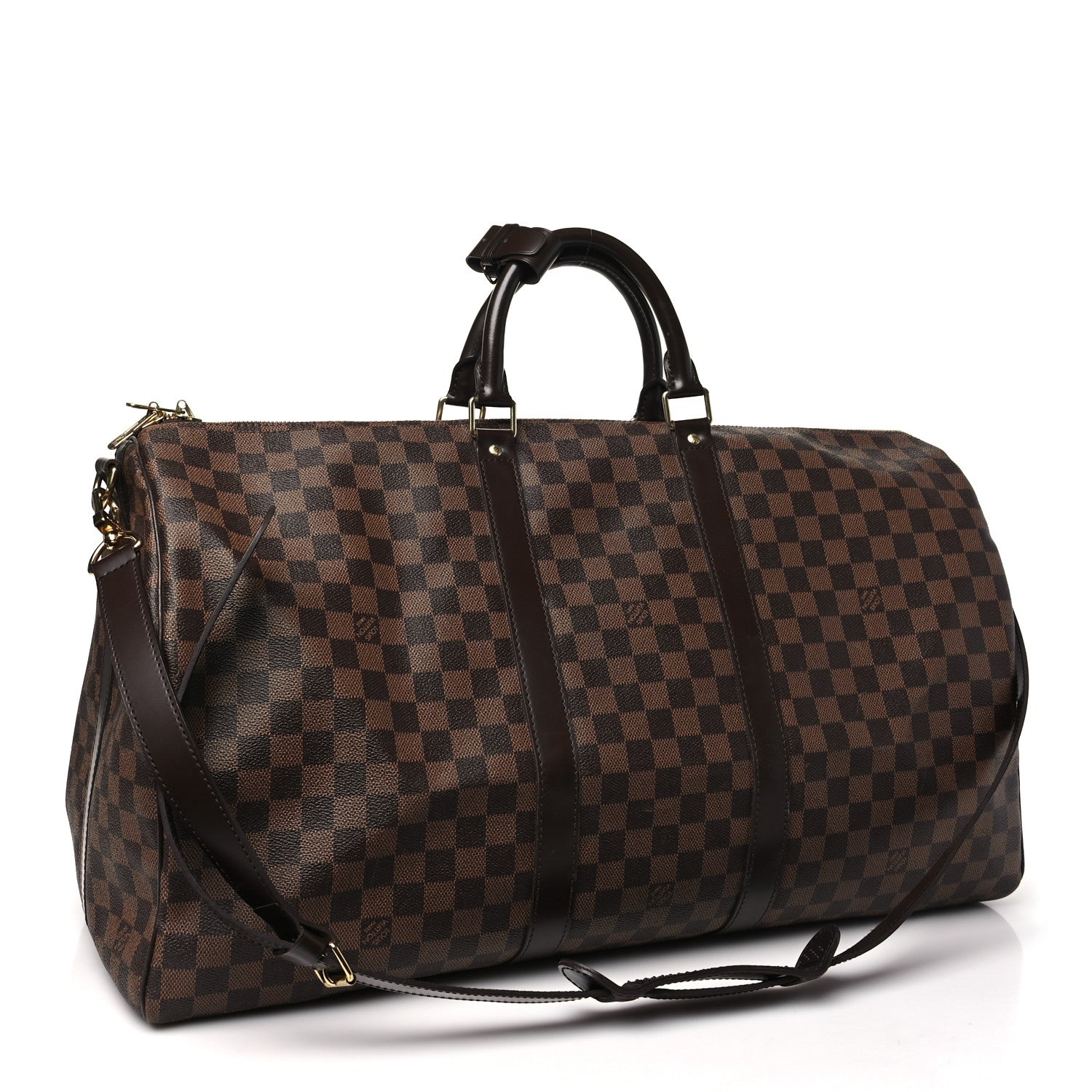 Louis Vuitton Damier Ebene Keepall Bandouliere 55 2 of 9
