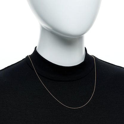 Tiffany 18K Rose Gold Beaded Chain Necklace 20" 2 of 6