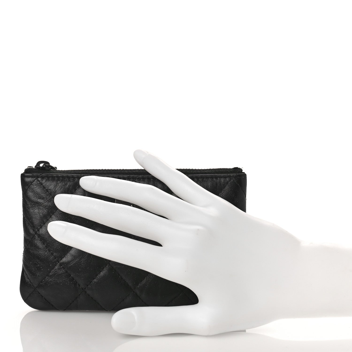 Chanel Aged Calfskin Quilted Small Reissue Cosmetic Case So Black 2 of 9