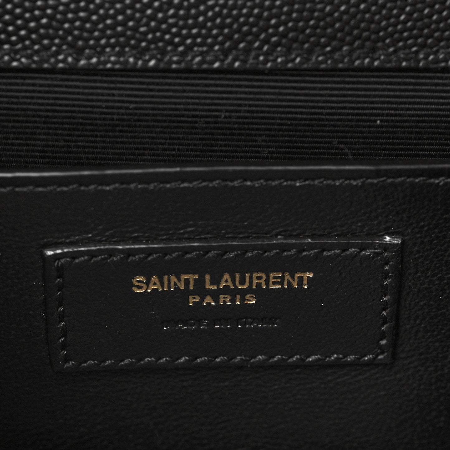 Grain De Poudre Textured Mixed Matelasse Triquilt Medium Monogram Satchel Black