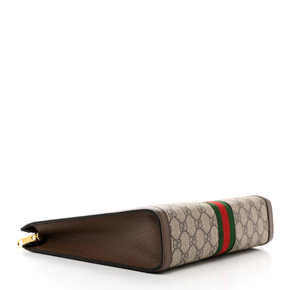 Gucci GG Supreme Monogram Web Ophidia Pouch Brown 4 of 7