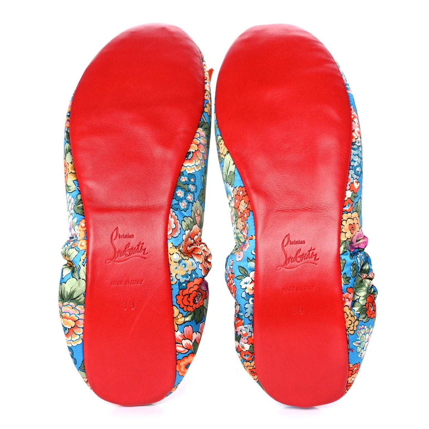 Nappa Air Loubi Flores Ballet Flats 39 Multicolor