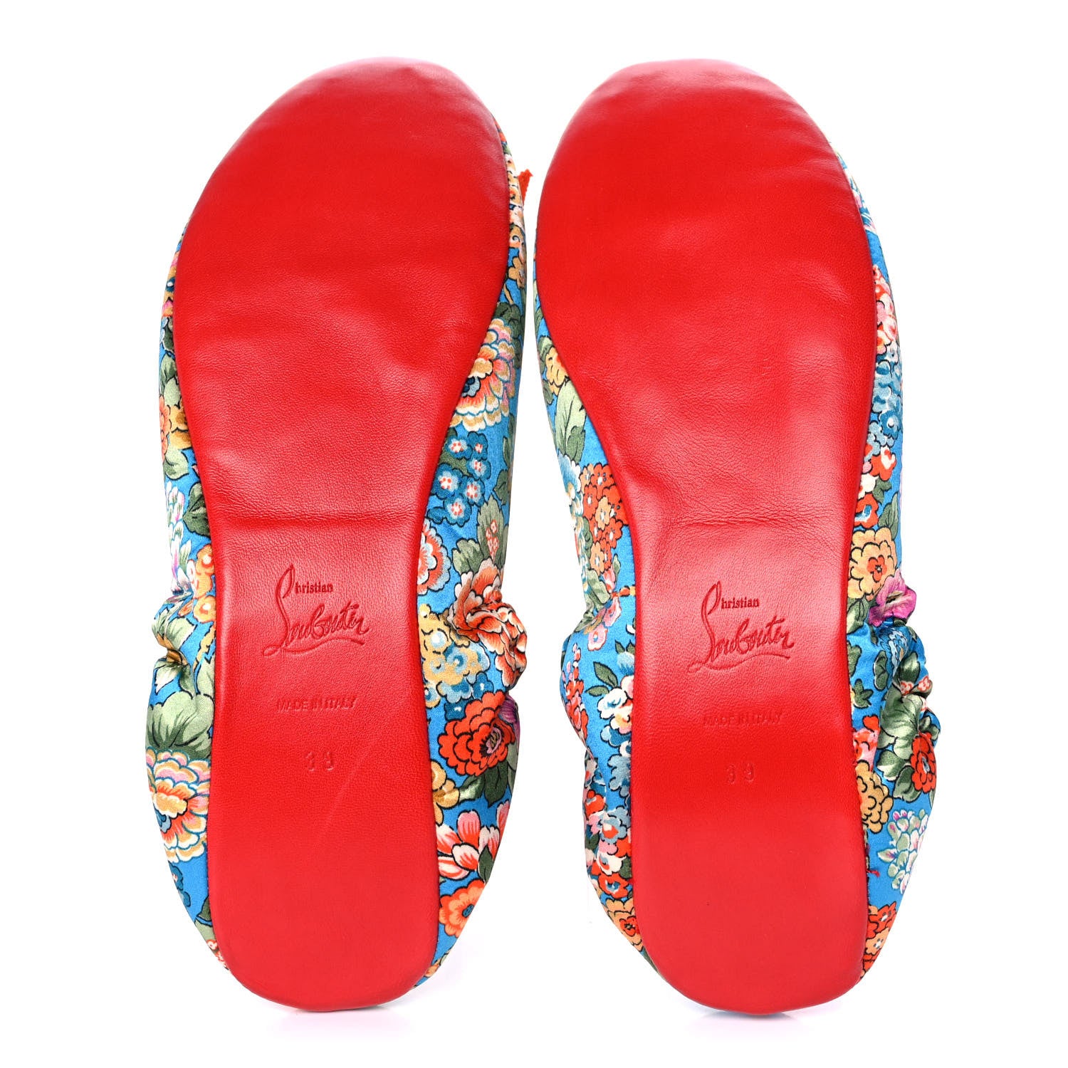 Christian Louboutin Nappa Air Loubi Flores Ballet Flats 39 Multicolor 5 of 8