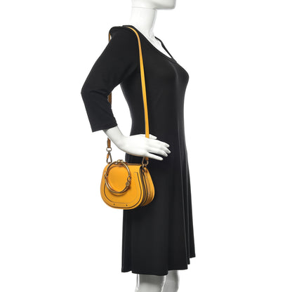 Chloe Calfskin Suede Small Nile Bracelet Bag Dusty Yellow 2 of 9