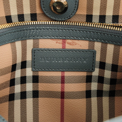 Burberry Haymarket Check Small Canterbury Tote Eucalyptus Grey 6 of 7
