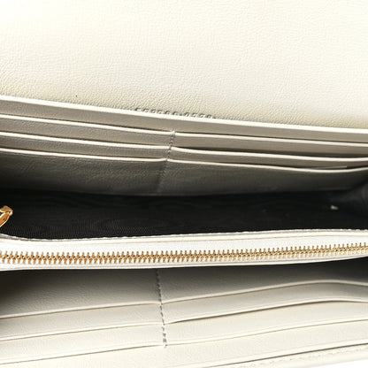 Gucci Calfskin Web Rajah Continental Wallet White 6 of 8