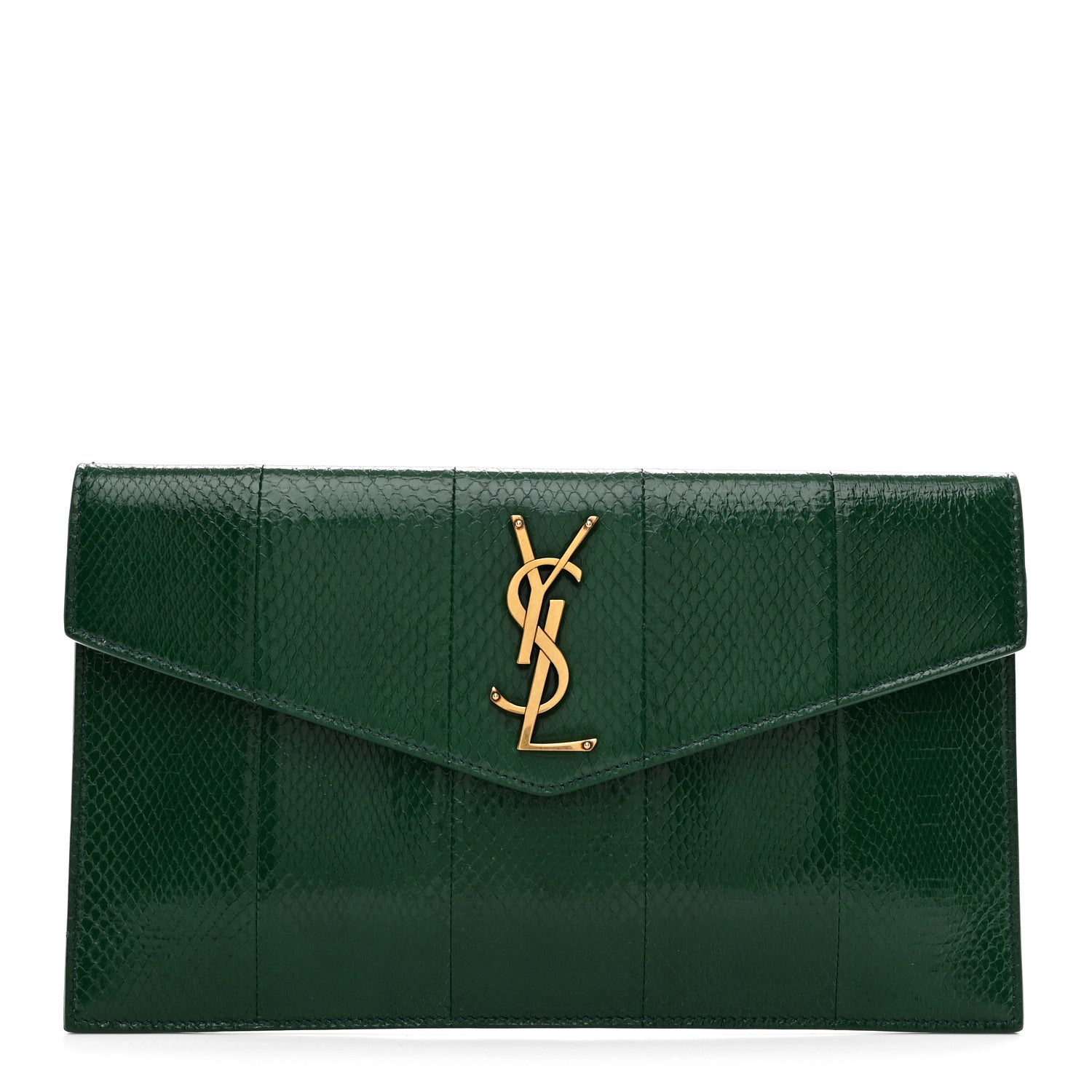 Saint Laurent Ayers Uptown Monogram Pouch Verte Praire 1 of 7