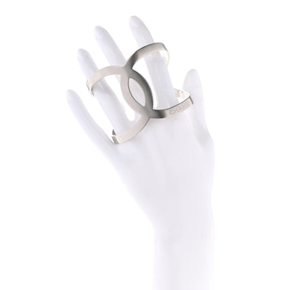 Chanel Metal CC Cuff Silver 2 of 7