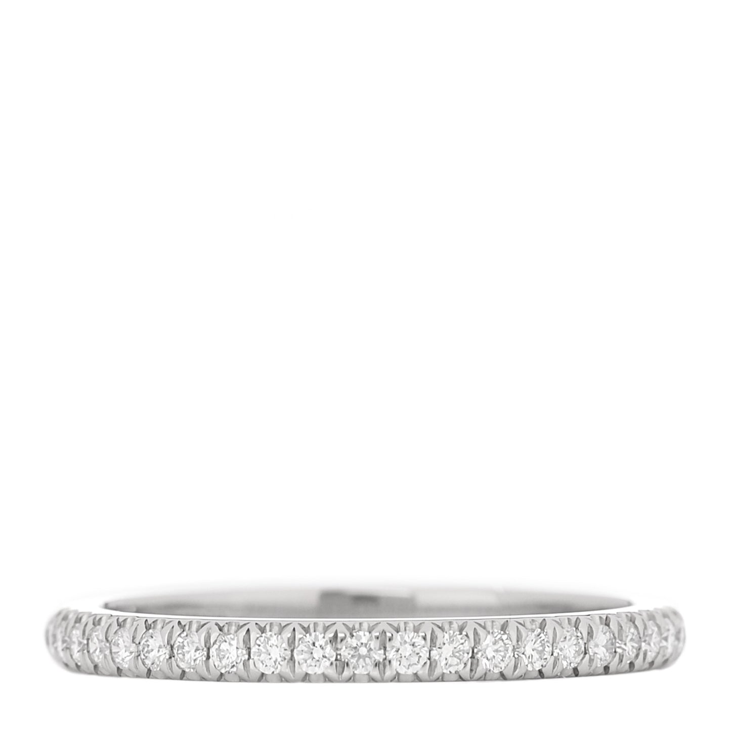 Platinum Diamond Soleste Half Eternity Band Ring 54 7