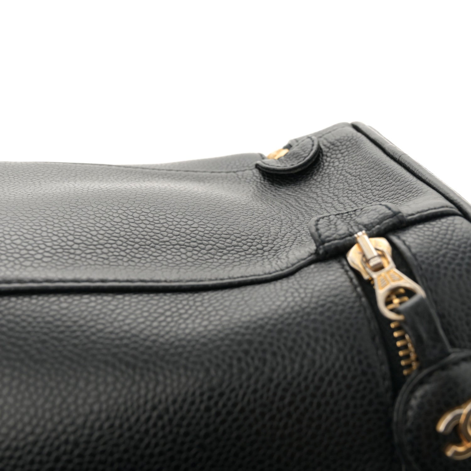 Chanel Caviar Vanity Cosmetic Case Black 8 of 9