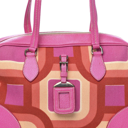 Prada Canvas Canapa St. Soho Bowler Bag Lacca 11 of 11