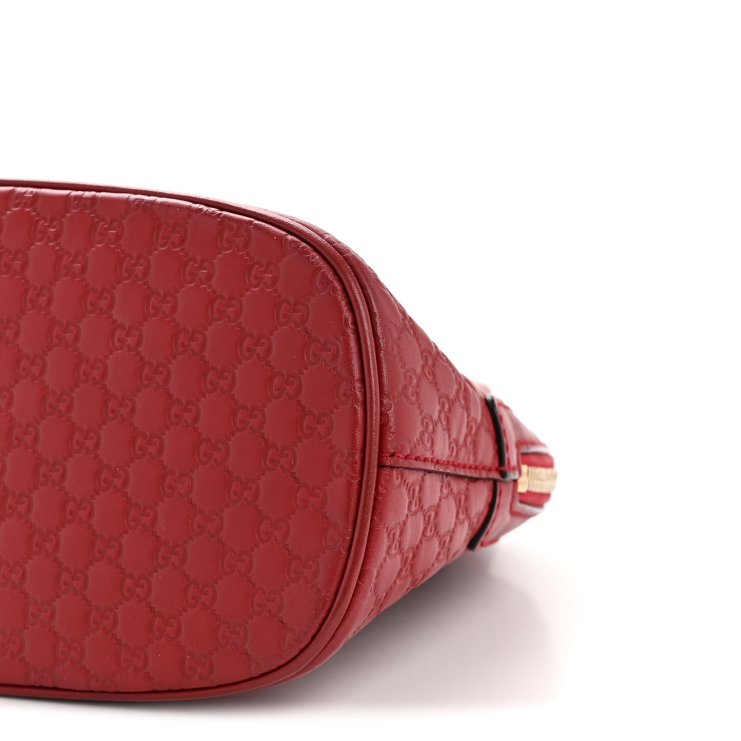 Soft Microguccissima Mini Dome Bag Red