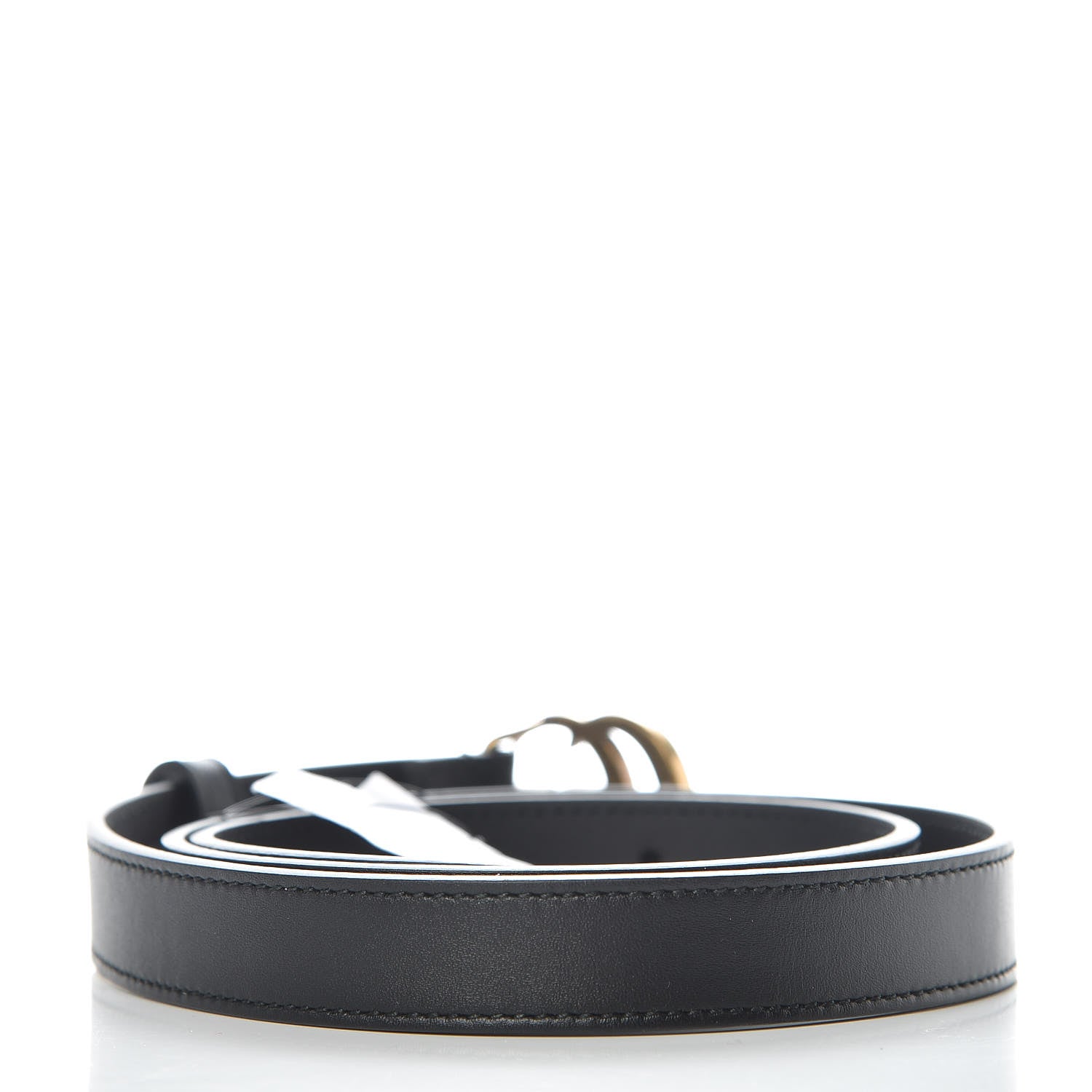 Gucci Calfskin Double G 20mm Belt 80 32 Black 3 of 7