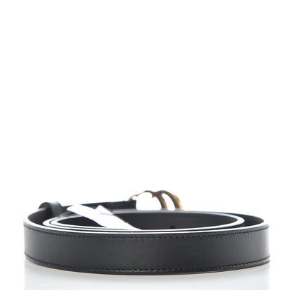 Gucci Calfskin Double G 20mm Belt 80 32 Black 3 of 7