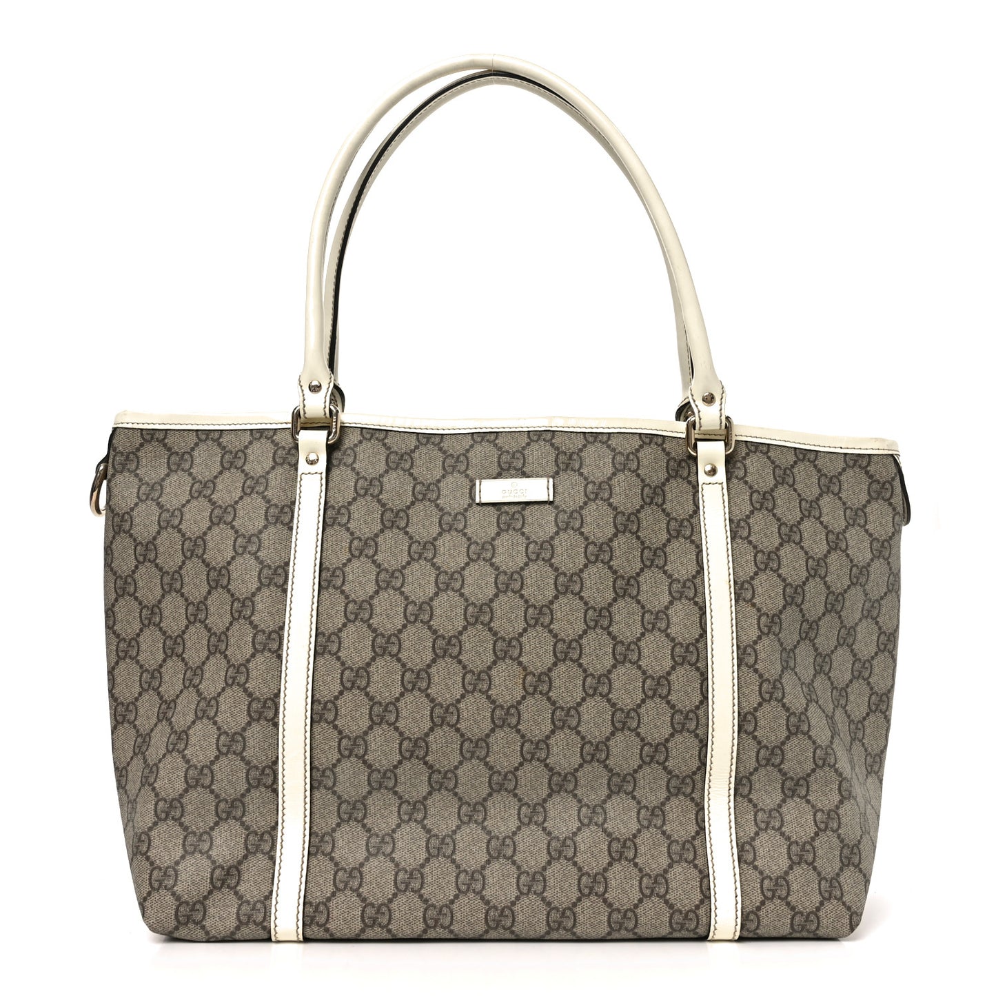 GG Plus Monogram Medium Joy Tote Off White