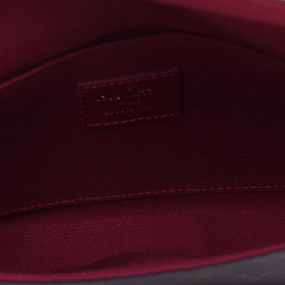 Louis Vuitton Monogram Pochette Felicie Chain Wallet Fuchsia 5 of 12