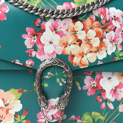 Gucci Calfskin Blooms Print Medium Dionysus Shoulder Bag Bright Emerald Multicolor 10 of 10