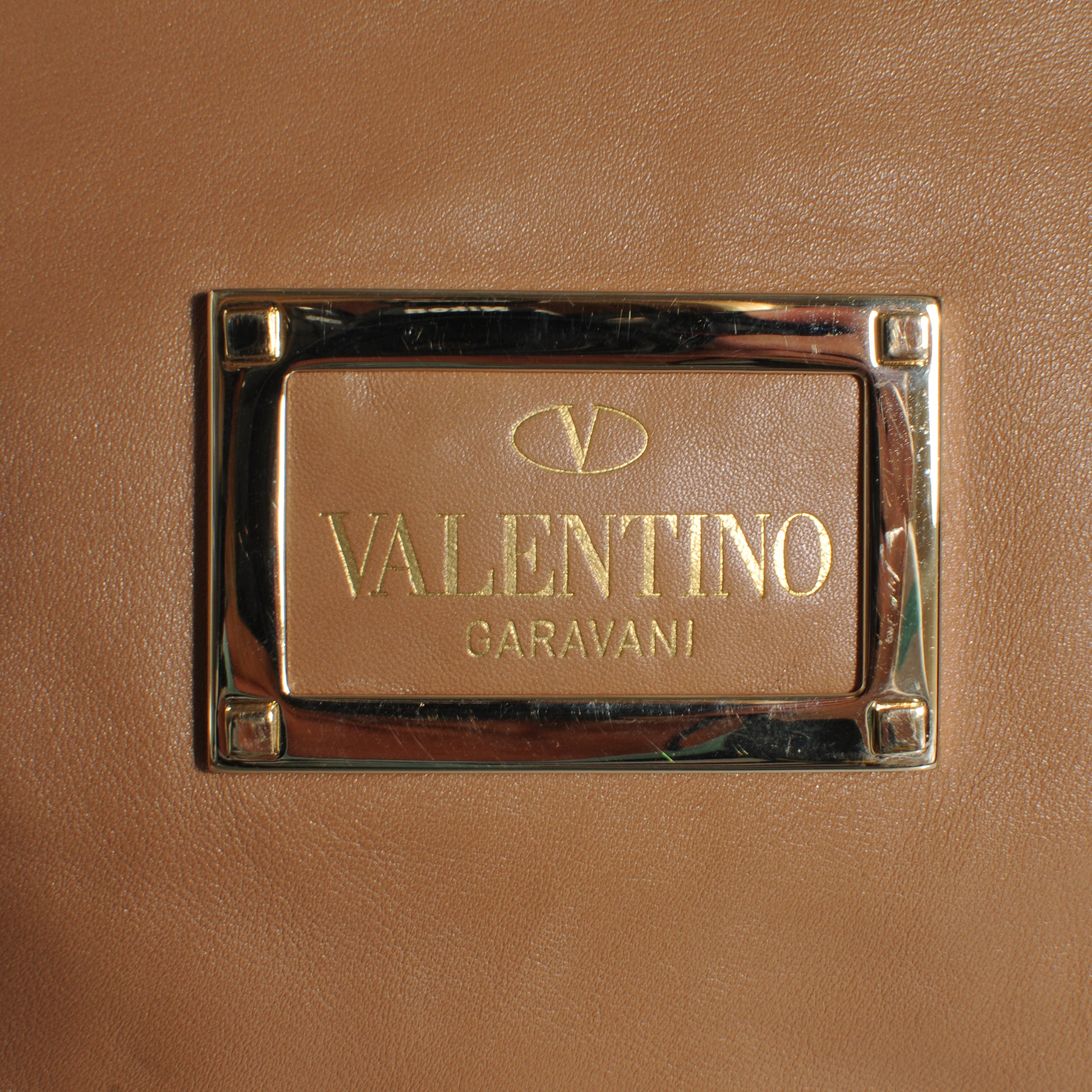 Valentino Garavani Nappa Leather Tote Camel 5 of 8