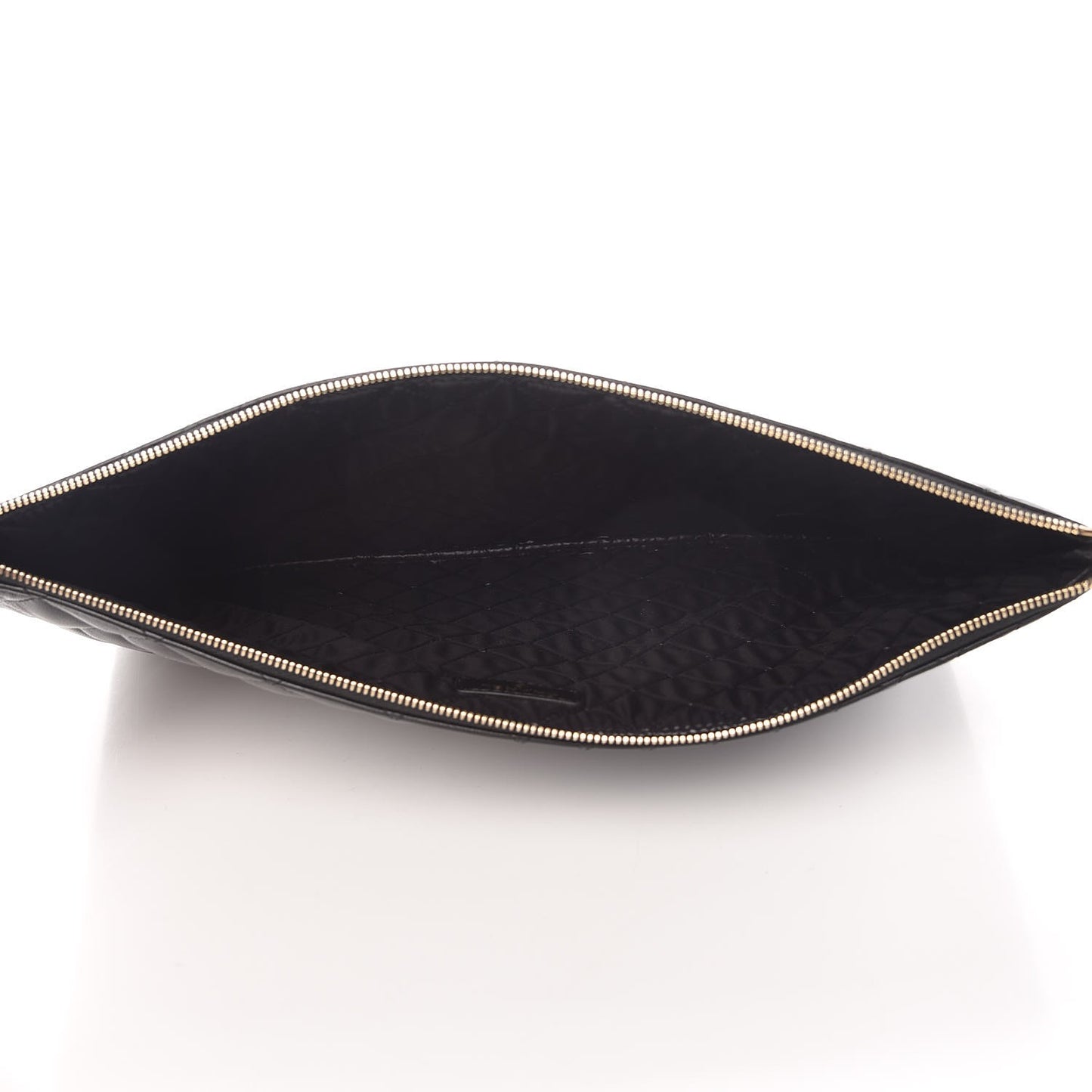 Lambskin Bi Quilted Medium Cosmetic Case Black