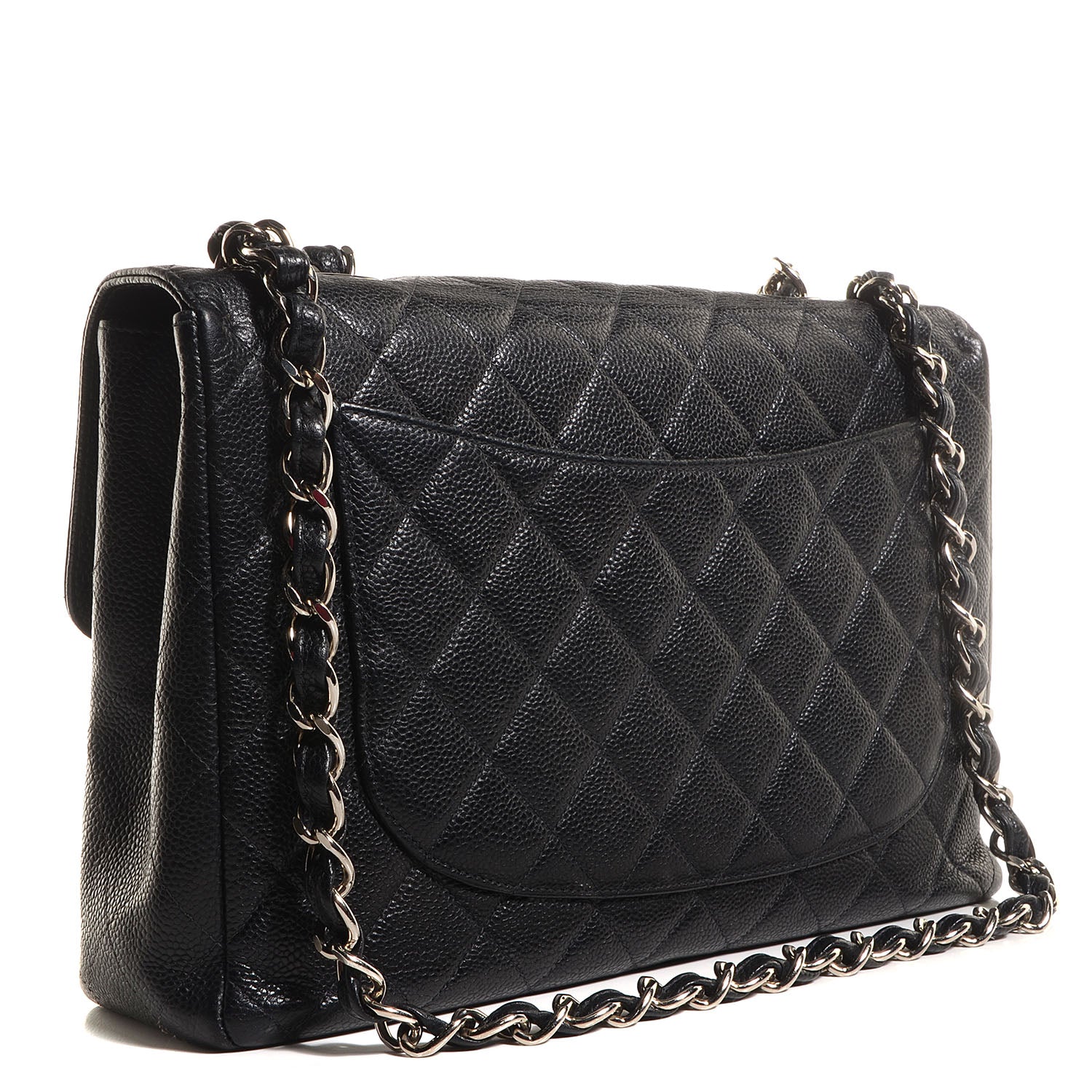 Chanel Caviar Jumbo Single Flap Black 3 of 9
