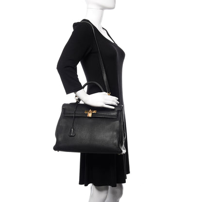 Hermes Togo Kelly Retourne 35 Black 2 of 37
