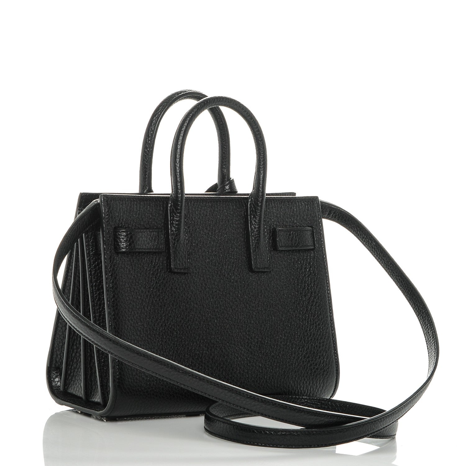 Saint Laurent Grained Calfskin Nano Sac De Jour Black 3 of 6