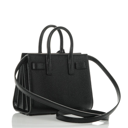 Saint Laurent Grained Calfskin Nano Sac De Jour Black 3 of 6
