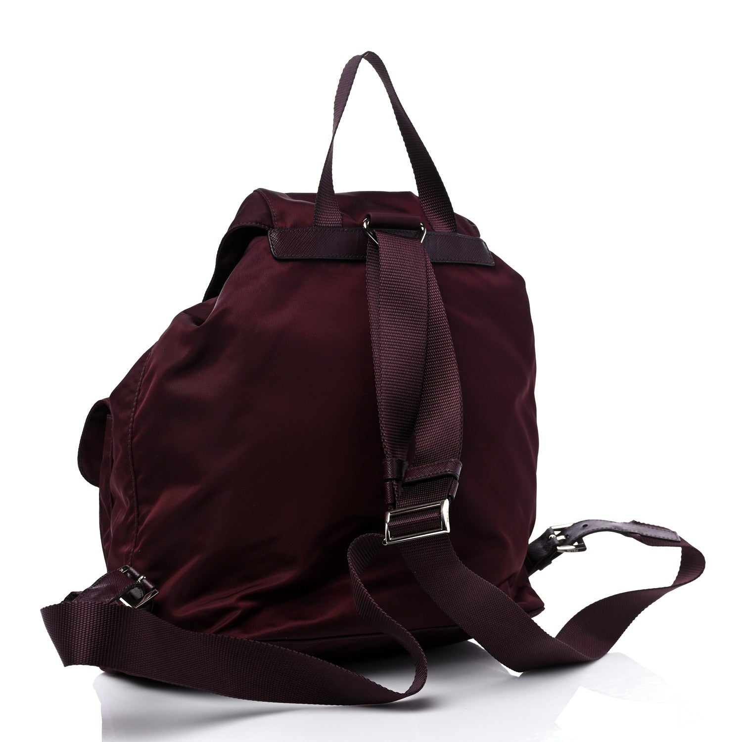 Prada Tessuto Nylon Vela Medium Backpack Bordeaux 3 of 14