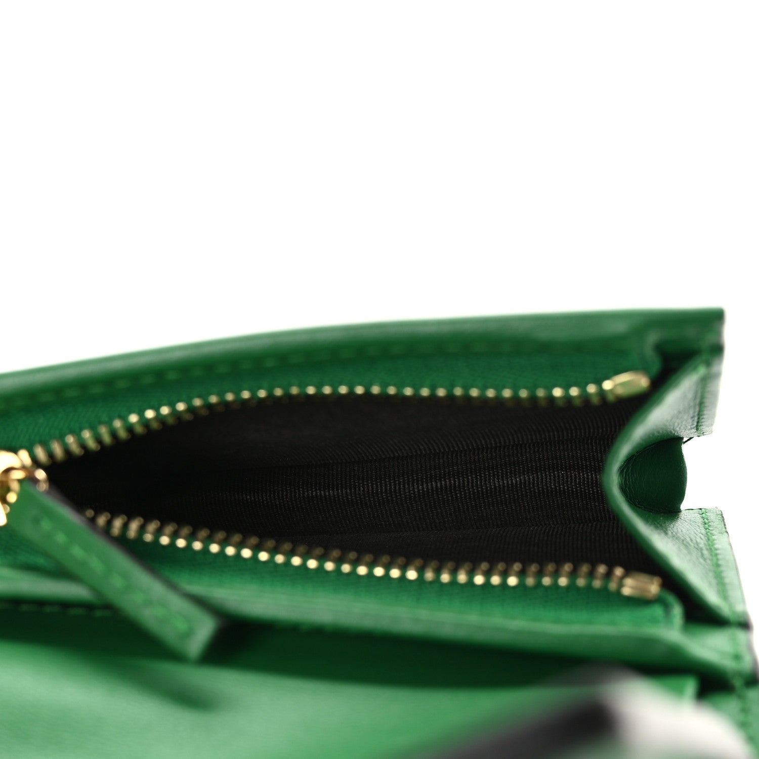 Gucci Calfskin GG Matelasse Card Case Wallet Spring Green 5 of 7