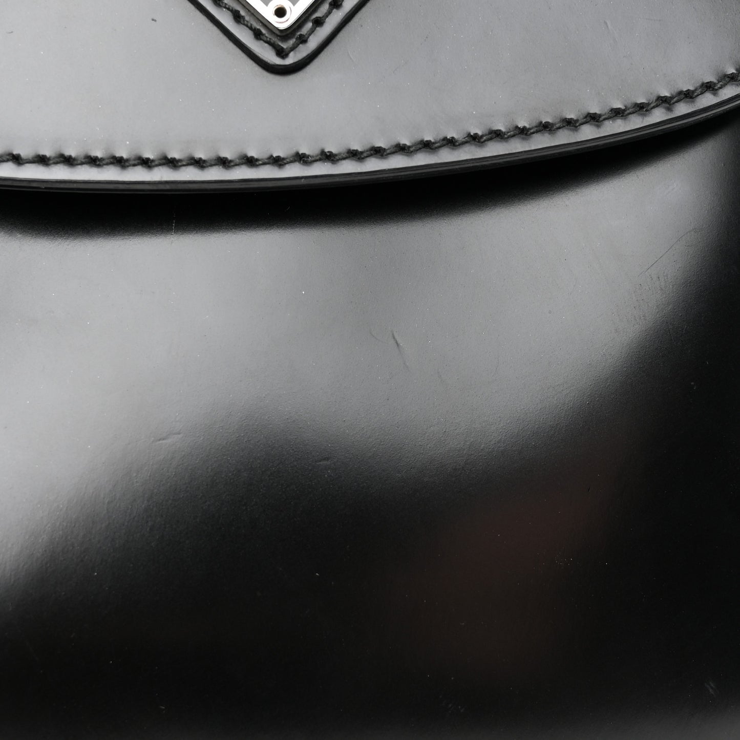Spazzolato Mini Cleo Flap Adjustable Strap Shoulder Bag Black