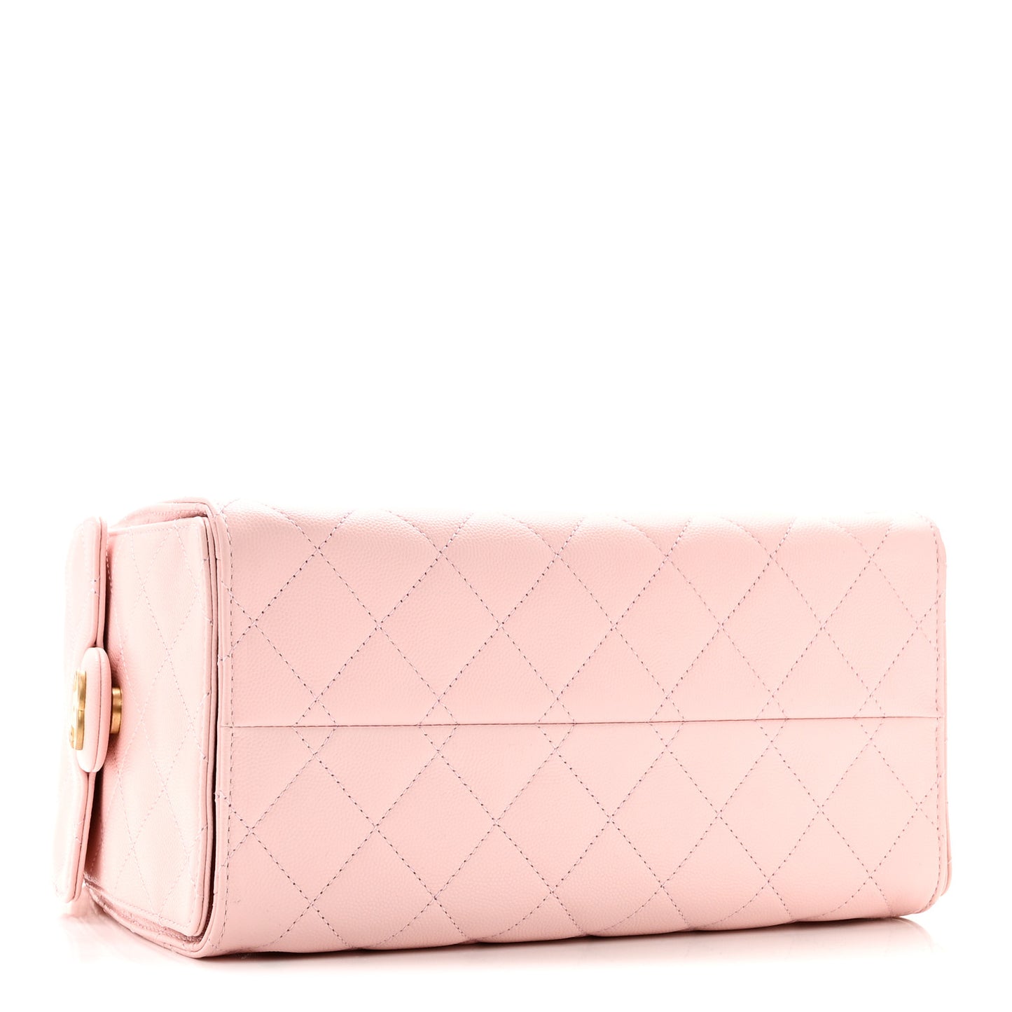Caviar Quilted Small Chanel 25 Handbag Light Pink