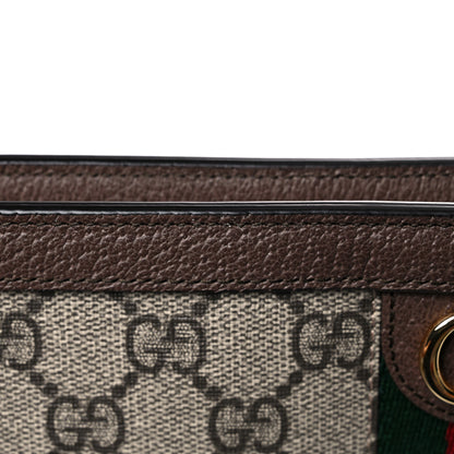 Gucci GG Supreme Monogram Web Ophidia Pouch Brown 15 of 16