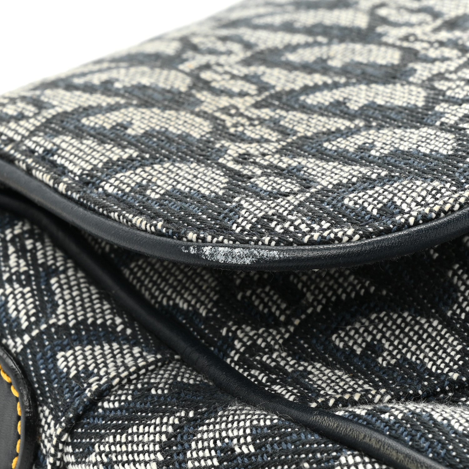 Christian Dior Monogram Saddle Bag Blue 10 of 13