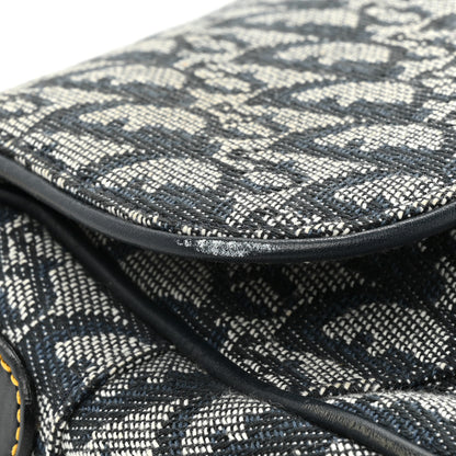 Christian Dior Monogram Saddle Bag Blue 10 of 13