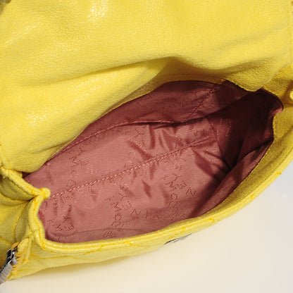 Stella McCartney Shaggy Deer Quilted Mini Falabella Canary 5 of 9