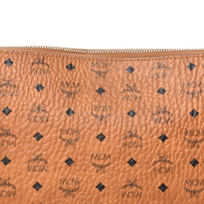 MCM Visetos Medium Crossbody Pouch Cognac 10 of 10