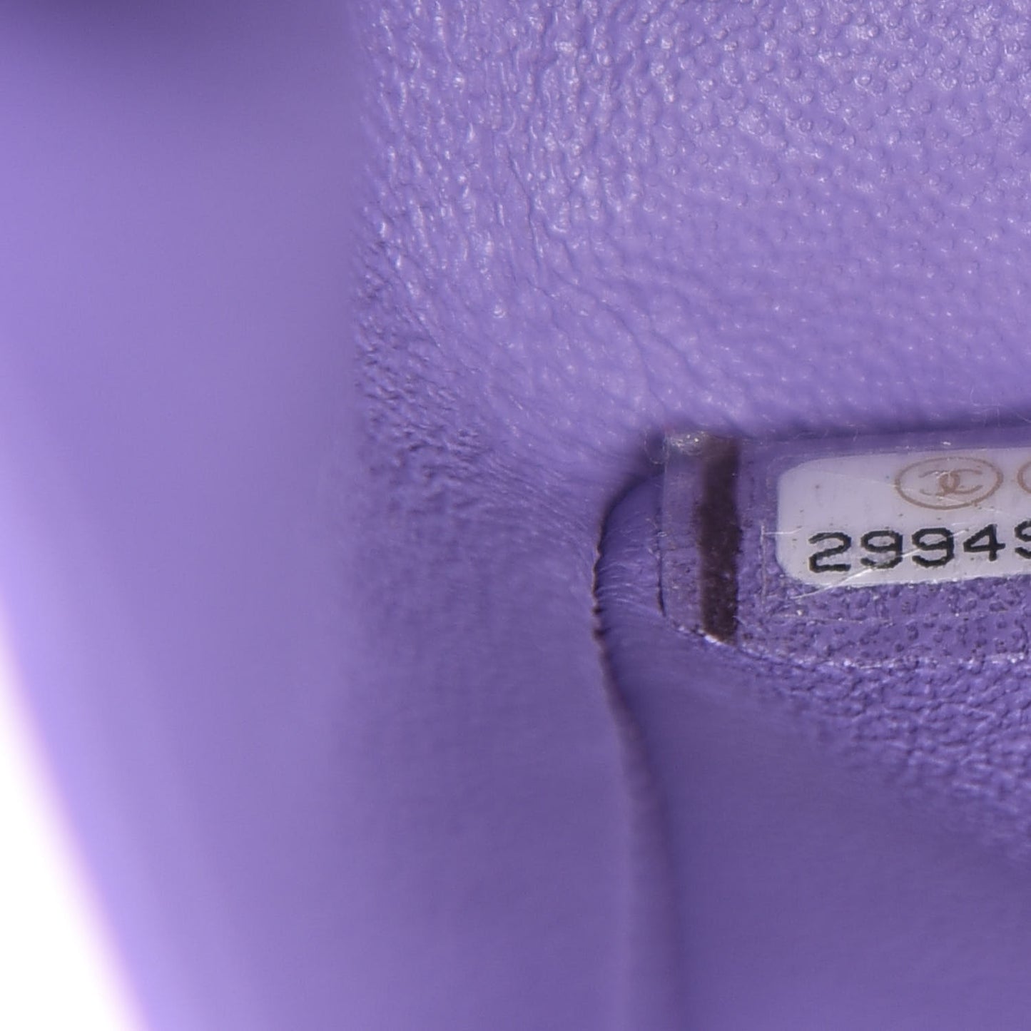 Caviar Quilted Small Double Flap Purple