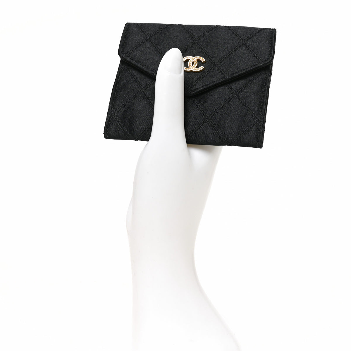 Caviar Envelope Card Holder Wallet Black