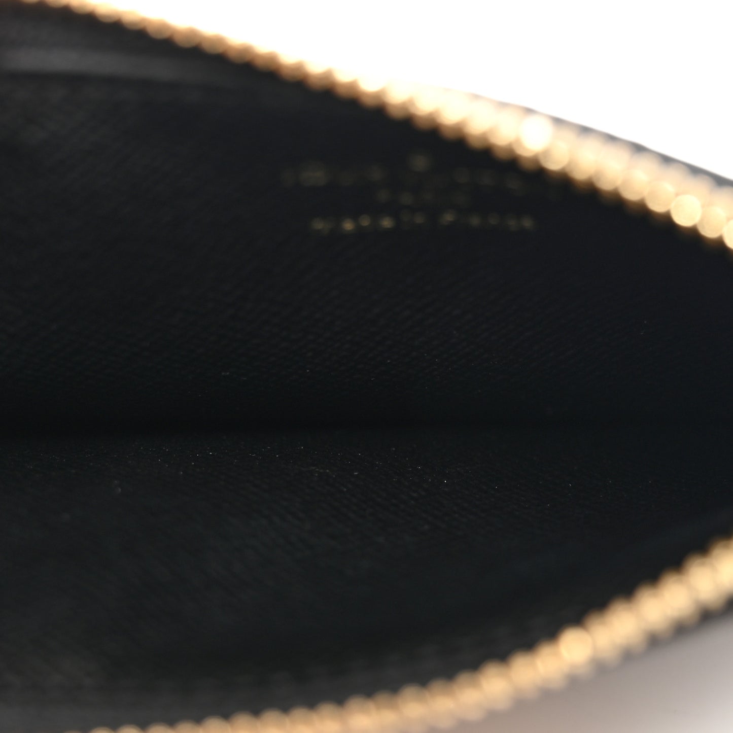Reverse Monogram Zipped Romy Card Holder