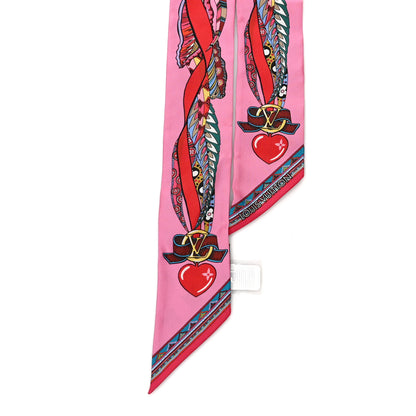 Louis Vuitton Silk Monogram Romance BB Bandeau Rose 2 of 3