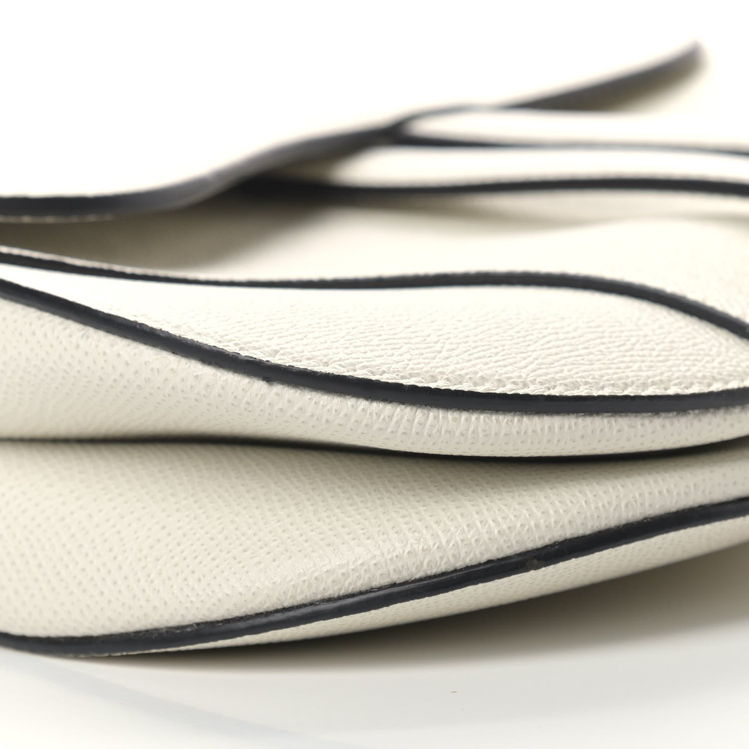 Christian Dior Grained Calfskin Saddle Bag White 7 of 11