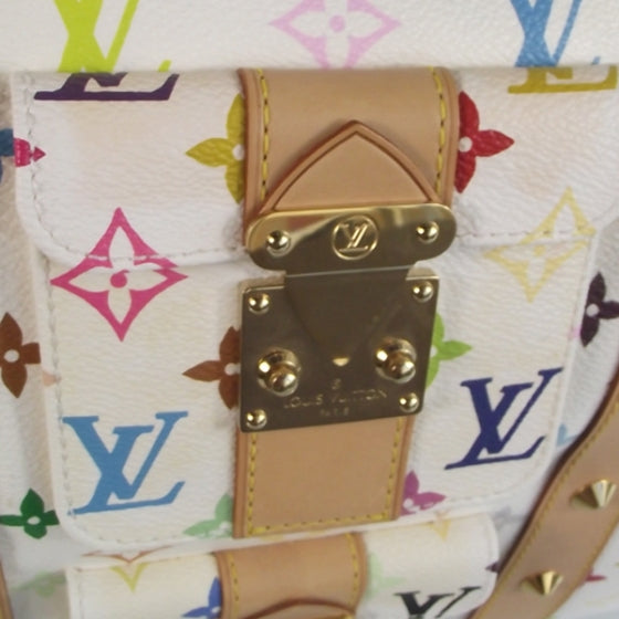 Louis Vuitton Monogram Multicolor Keepall 45 White 6 of 9