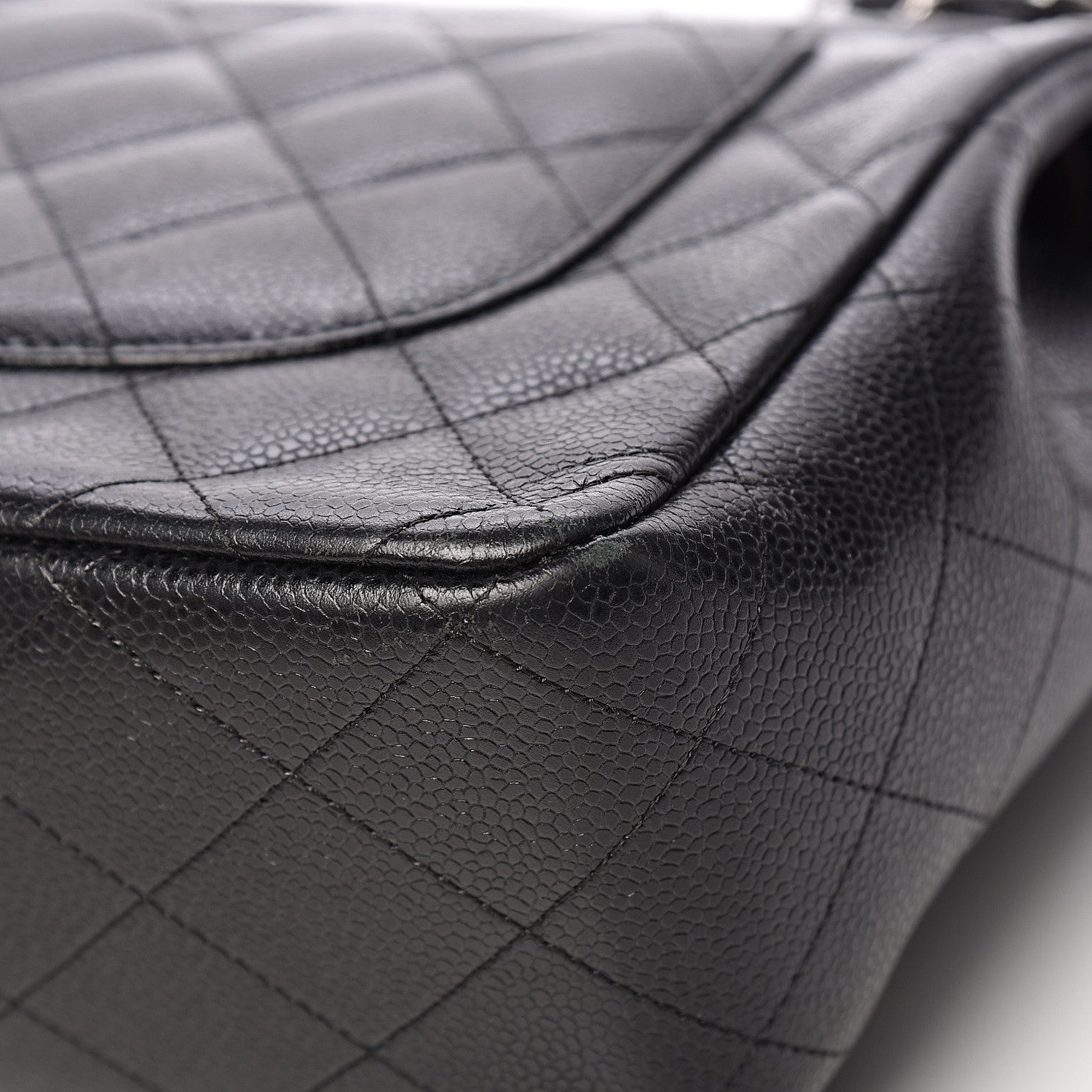 Chanel Caviar Quilted Jumbo Double Flap Black 10 of 14